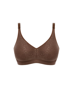 C Magnifique - Wirefree Support Bra - 0ST WALNUT
