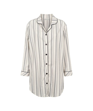 Bamboo - Bamboo Flannel Nightshirt - 1065 DEER/ROSE STRIPES