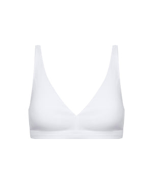 Organic Cotton - Triangle Bra - 1 WHITE