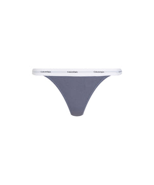 Cotton Strch Rib Mpp - Thong - FCG GRISAILLE