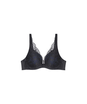 Body Make-up Illusion Lace - Trekvartskål Bh - 0004 BLACK