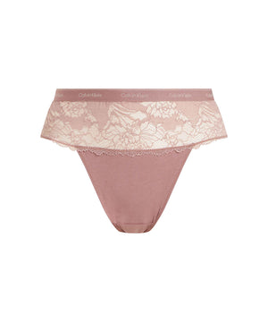 MODERN LACE - Coordinate Thong - VLZ RED GRAPE