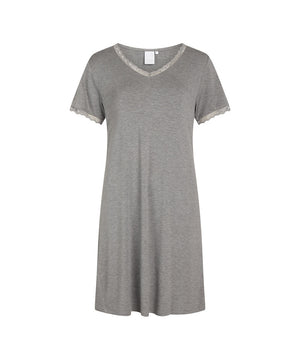 Jacqueline - Shortsleeved Dress - 9015 GREY MELANGE
