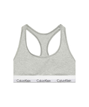 Icon Cotton Modal - Unlined Bralette - P7A GREY HEATHER