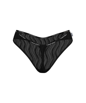 Allover Lace - Thong - UB1 BLACK