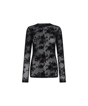 Hype the Detail - Lace Blouse - 9 BLACK