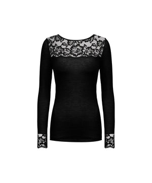 Wool Love - T-Shirt Long Sleeve - 3 BLACK