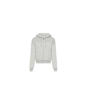 Cotton Terry Blend - Full Zip Sweat Hoodie - P7A GREY HEATHER