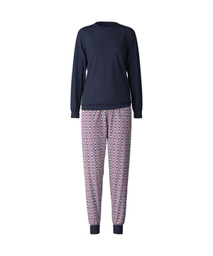 Lovely Nights - Pyjamas With Cuff - 488 PEACOAT BLUE