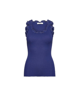 Silk - Top Regular W/Vintage Lace - 947 SODALITE BLUE