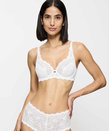 Amourette - Fuldskåls Bh - 0003 WHITE