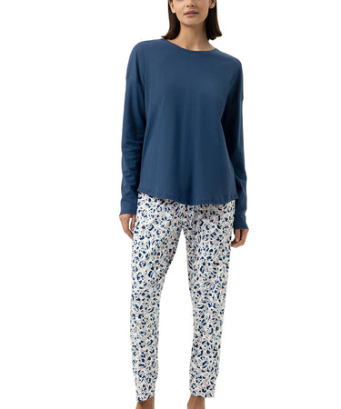 Mey Night - Pyjama 7/8 Length, Long Sleeve - 1118 DEEP MARINE