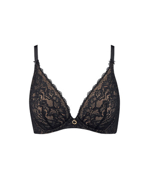 Rosessence - Underwired Triangle Bra - BLAK BLACK
