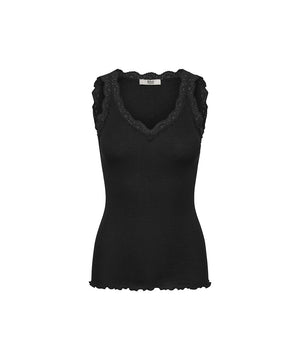 Balta - Modal SL V-Neck Top - 010 BLACK