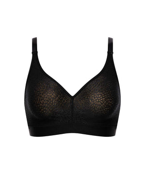 C Magnifique - Wirefree Support Bra - 011 BLACK