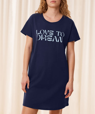 Nightdresses - NDK Natkjole - 6047 NEW NAVY