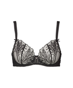 Emily - Wire Bra - 174 BLACK W SILVER LUREX
