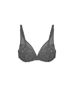 Wish - Plunging Underwired Bra - 015 BLACK