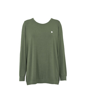 Softness - Shirt Ls - 522 DUSTY GREEN
