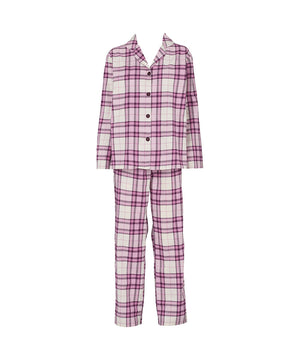 Check - Flannel Pyjamas - 084 MELLOW MAUVE