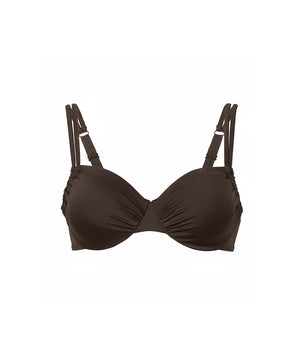 Swimwear - Adjustable bikini top - W079 Mocca