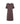 Bamboo - Long nightdress, short sleeve - 190 COFFEE BEAN
