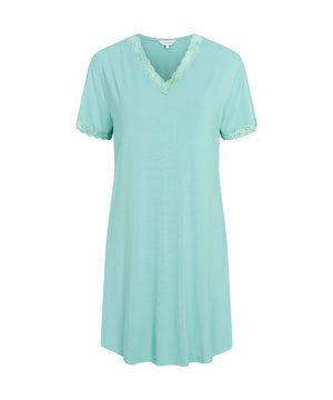Bamboo Homewear - Bamboo Short Sleeve Nightdress - 653 MINT