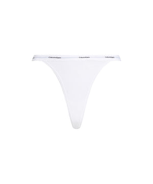 Cotton Strch Rib Mpp - Thong - 100 WHITE