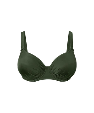 Swimwear - Full Cup Bikini Top - W076 OLIVE