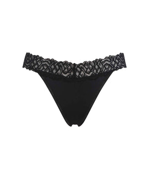 Soft Stretch Lace - Coordinate Thong - UB1 BLACK