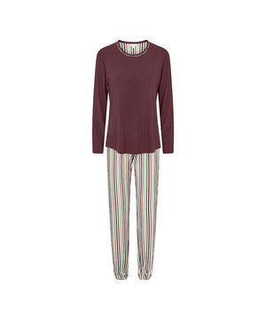 Bamboo - Long Sleeve Pyjamas - 221 PLUM