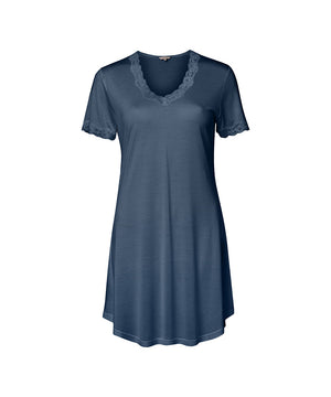Silk Jersey - Nightgown W/Sleeve - 230 TURBULENCE