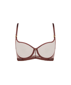 Sheer Emotion - Half Cup Bra - SEPA SEPIA
