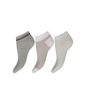 Decoy - 3-Pack Sneaker Sock Cott - 10090 MULTIFARVET