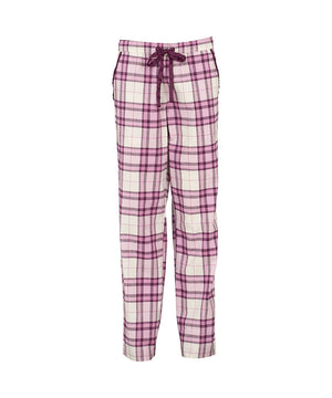 Check - Flannel Night Pants - 084 MELLOW MAUVE