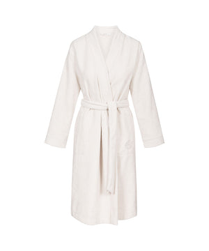Nightwear - Robe, 1/1 sleeve, wrap-around, - 11727 CREAM