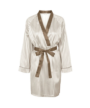 Satin - Short kimono - 1093 MOON/WHITE