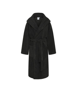 Lisa - Bathrobe - 9016 DARK GREY MELANGE