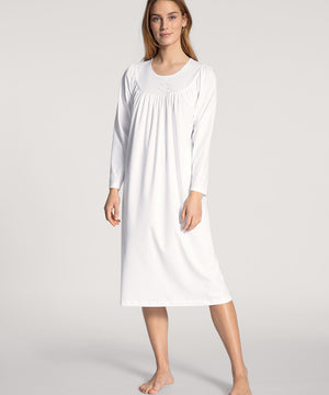 Soft Cotton - Nightdress - 001 WHITE