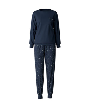 Sweet Dreams - Pyjamas Med Manchetter - 488 PEACOAT BLUE