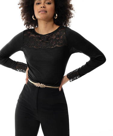 Wool Love - T-Shirt Long Sleeve - 3 BLACK