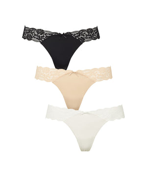 Seamless - String 3-pack - 022 MULTI COLOUR