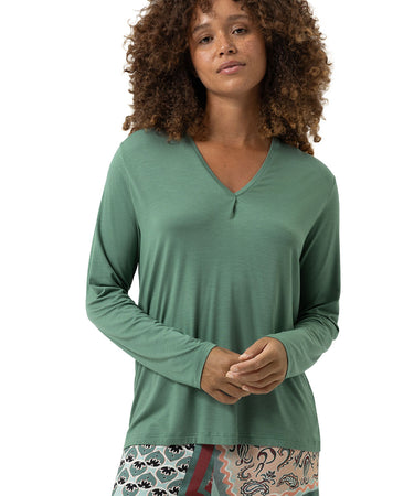 Lovestory - T-shirt Long Sleeve - 1723 PEAT MOSS