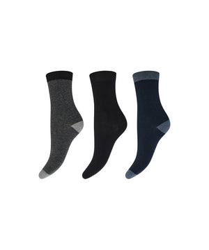 Decoy - 3-Pack Ankle Sock Cotton - 10092 MULTIFARVET
