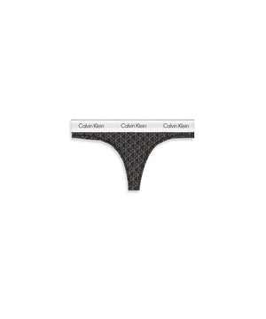 Icon Cotton Modal - Thong - 2RG EMBLEM+BLACK/ASHFORD GRAY