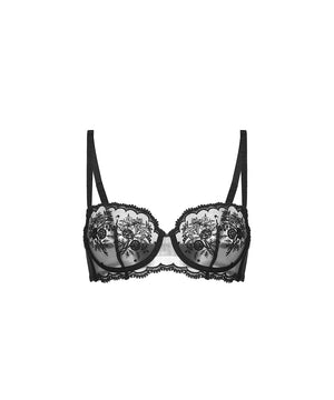 Intrigue - Half Cup Bra - 015 BLACK