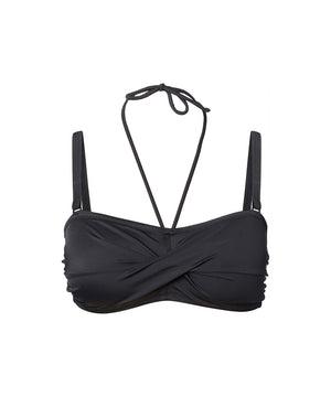 Swimwear - Bandeau bikini top - W099 BLACK