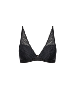 Aura Spotlight - Vatteret Bh Med BÃ¸jle WP - 0004 BLACK