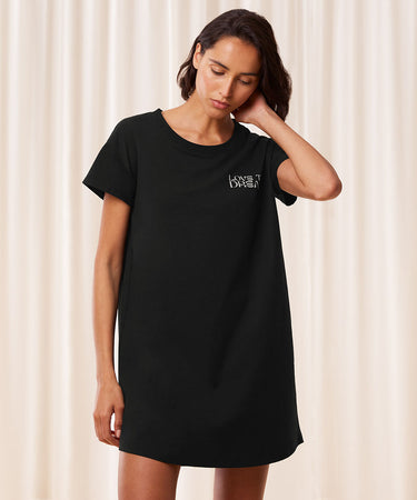Nightdresses - NDK Natkjole - 0004 BLACK
