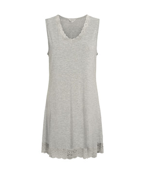 Bamboo Homewear - Sleeveless Nightdress - 652 GREY MELANGE